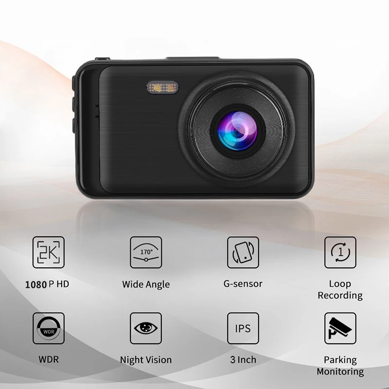Семейный Автомобильный видеорегистратор 1080P Dashcam ", супер HD камера заднего вида, Скрытая камера с двумя объективами, видеорегистратор для вождения, 170 градусов