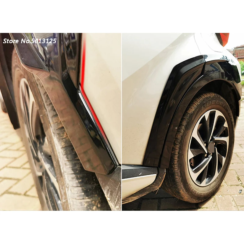 Для Toyota CHR C-HR автомобильные колеса для бровей отделка трения бампер полосы Декоративные наклейки автомобильные аксессуары