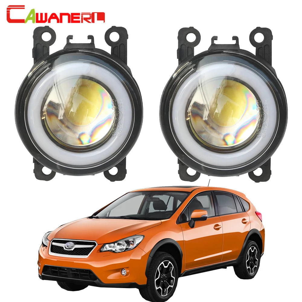 Cawanerl для Subaru XV 2013 автомобильный 30 Вт Светодиодный противотуманный светильник Ангел глаз дневные ходовые огни DRL 3000лм H11 12 В аксессуары
