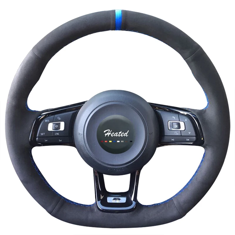 Оплетка на руль для Volkswagen VW Golf 7 GTI R MK7 Polo Scirocco 2015 2016 чехол volante|on the steering wheel|capa para