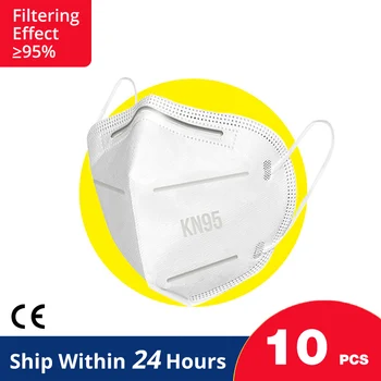 

ONEMIX 10 Pcs Face Mask Face Protective Mask Anti-Dust Paint Masks 4-layer Adaptable Against Pollution Breathable Mask CE
