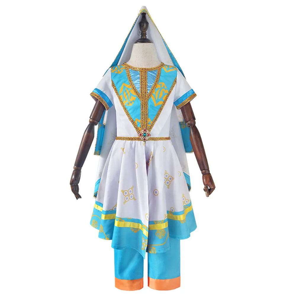 

Movie Aladdin Costume Jasmine Princess Embroidery Cosplay Costume Women Girls Jasmine Dresses Halloween Party Costume