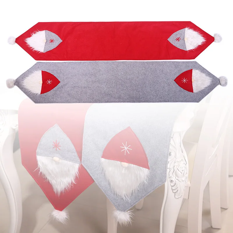 Christmas Decoration Fabrics Table Flag Creative Coffee Table Restaurant Desktop Wedding Party Festival 175*35cm