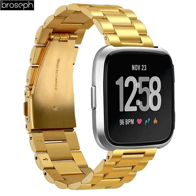 Ремешок для Fitbit Versa, ремешок из нержавеющей стали, ремешок для часов, Браслет для Fitbit Versa 2, браслет, Аксессуары для умных часов