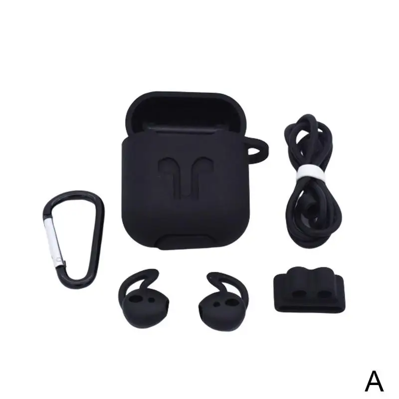 Мини Мягкий силиконовый чехол для Airpods ударопрочный ультра гарнитура тонкая беспроводная анти-потеря набор веревка для хранения гарнитура Bluetooth N8F5
