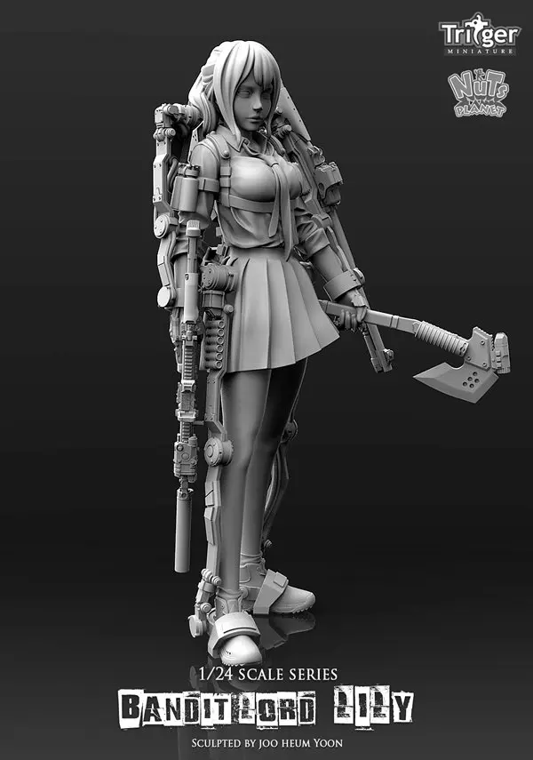 [Loong Way Miniatures] Nuts Planet Bandit Lord Lily 75 мм