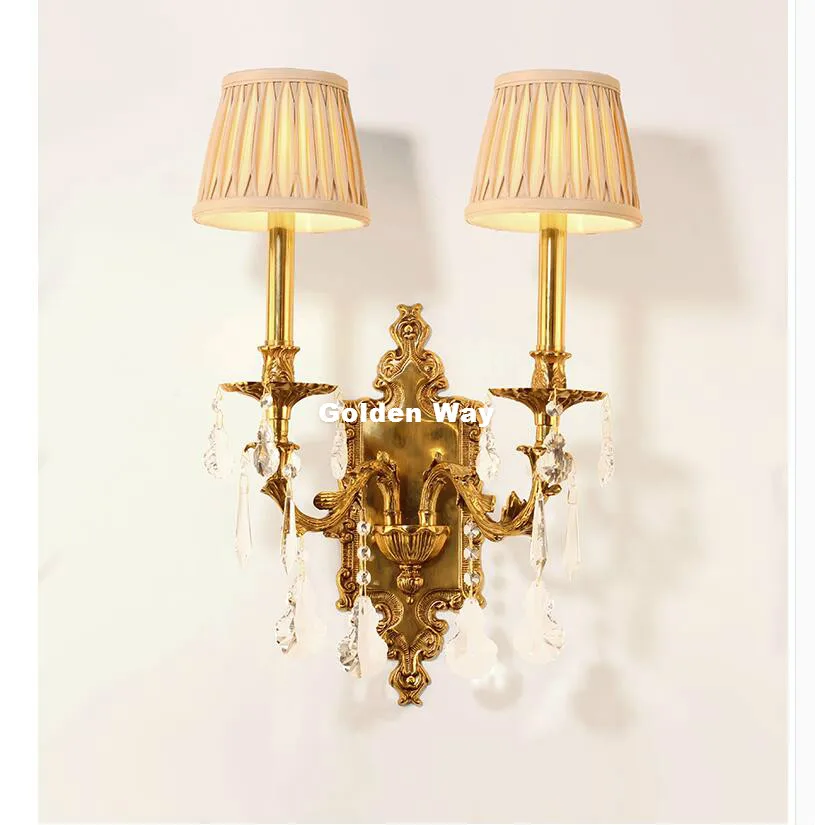 

Free Shipping W35cm H56cm Antique Brass E14 LED Wall Lamp Living Room Wall Light Lamparas de pared applique murale Luminaire