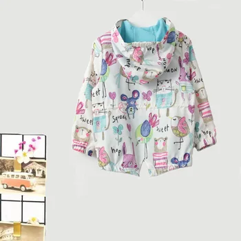 

Spring Children's Clothing Hot Selling Children's Graffiti Coat European And American-Style Young Children Thin Printed Hoo