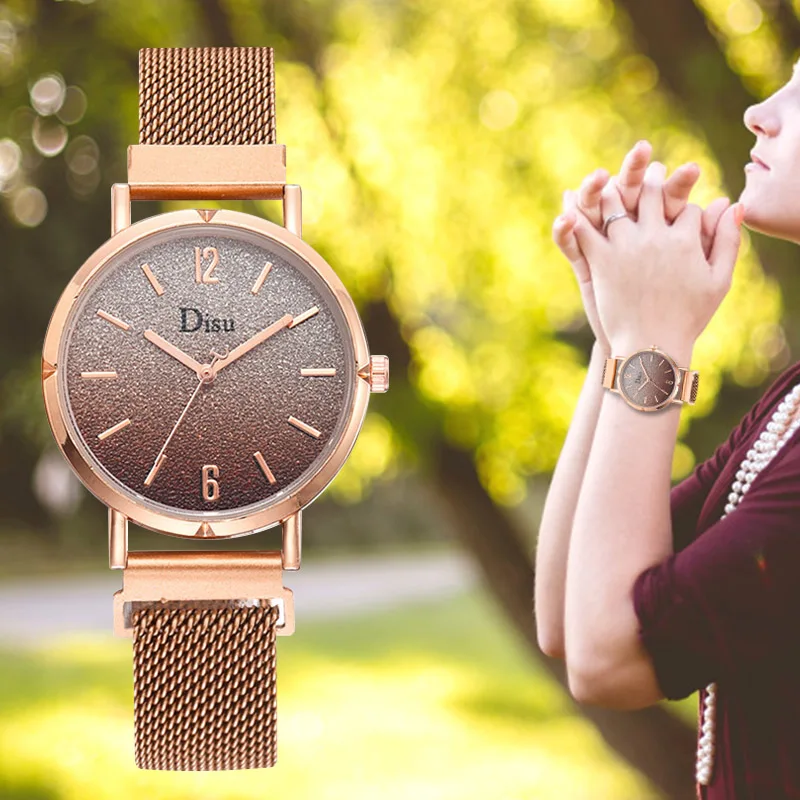 

WJ-8622 Relogio Feminino 2020 Fashion Women Watches Simple Romantic Rose Gold Watch Women's Wrist Watch Ladies Starry Sky Watch