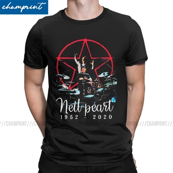

Men's Neil Peart 1952 - 2020 T Shirts Drummer Drums Drum Rock Music Clothes Awesome Short Sleeve Round Neck Tees Adult T-Shirts