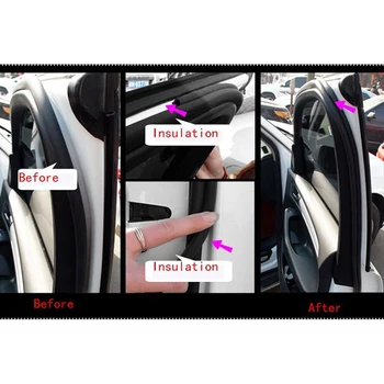 

D Shaped Door sealing strip Car Insulation 4m Length Trunk Hood Newest