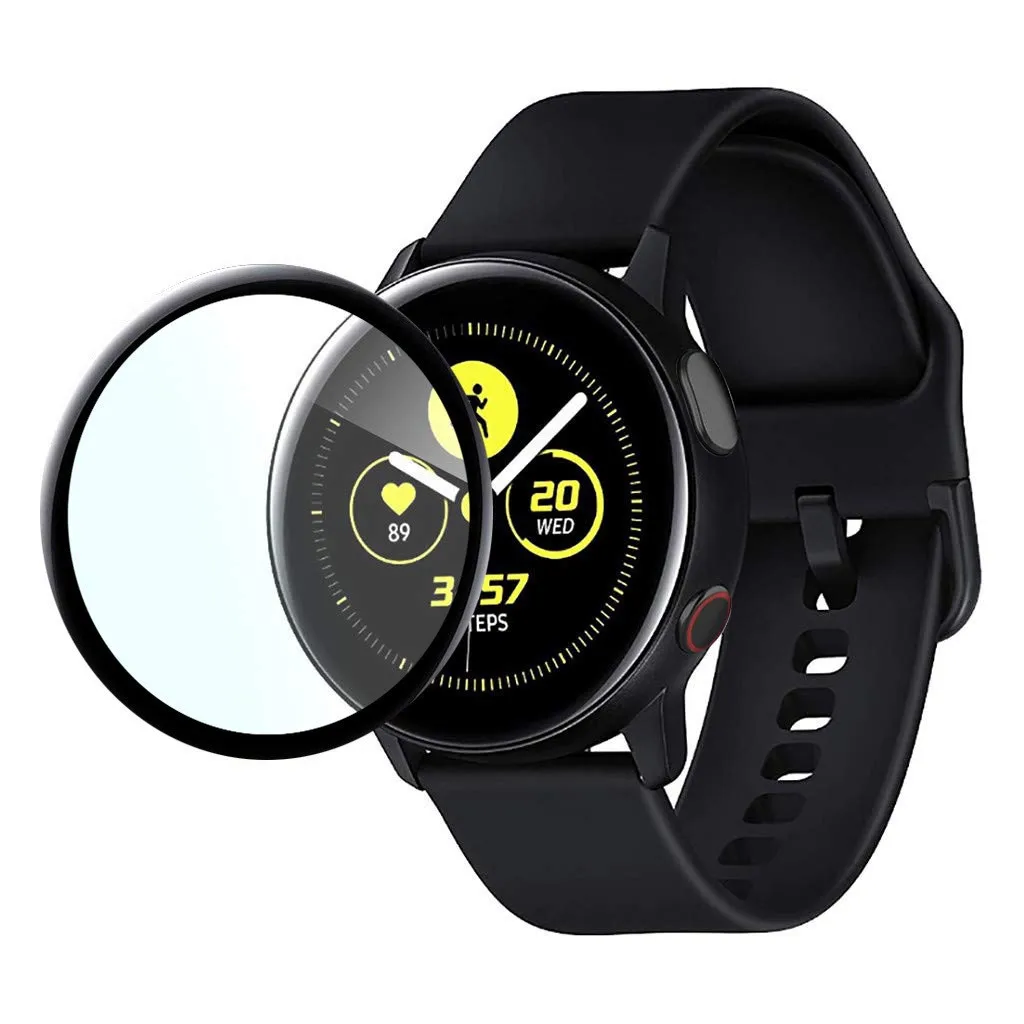Полное покрытие для samsung Galaxy Watch Active 2 44 мм 40 мм часы из мягкого Стекловолокна Защита экрана Защитная пленка для экрана 19 октября