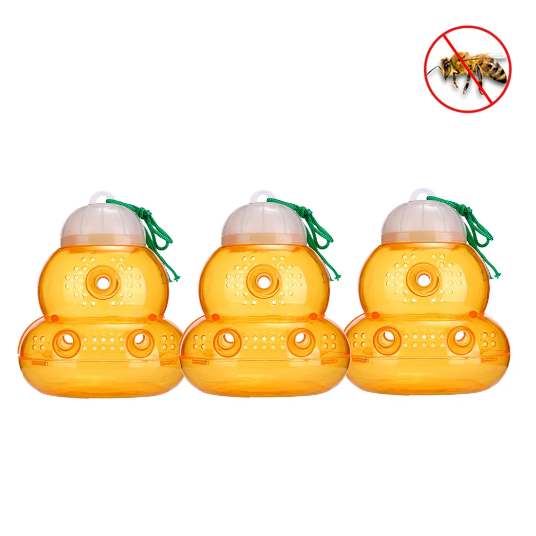 VICTMAX 3 шт./компл. нетоксичные ОСА ловушка для пчел оборудование для пчел инструменты Садовые принадлежности-оранжевый