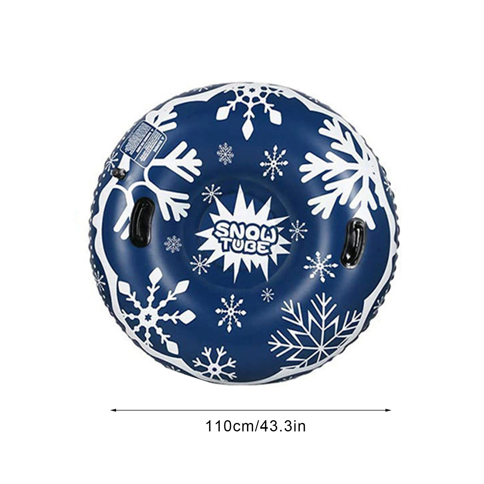 43in Snow Tube With Handle Larger Thickened Iatable Snow Sled Ski Circle Skiing Board For Skiing Equipments Toys