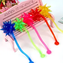 Ностальгические детская забавная игрушка вязкой Метеор Молот Мягкие Silcone руки липкий мяч для растяжения вязкой Эластичность большой Размеры палка H