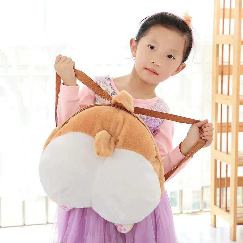 

Ke chuang Business Love Base Butt Shoulder Bag Backpack Large Butt School Bag Stimulated Sprouting Cute Corgi Cushion