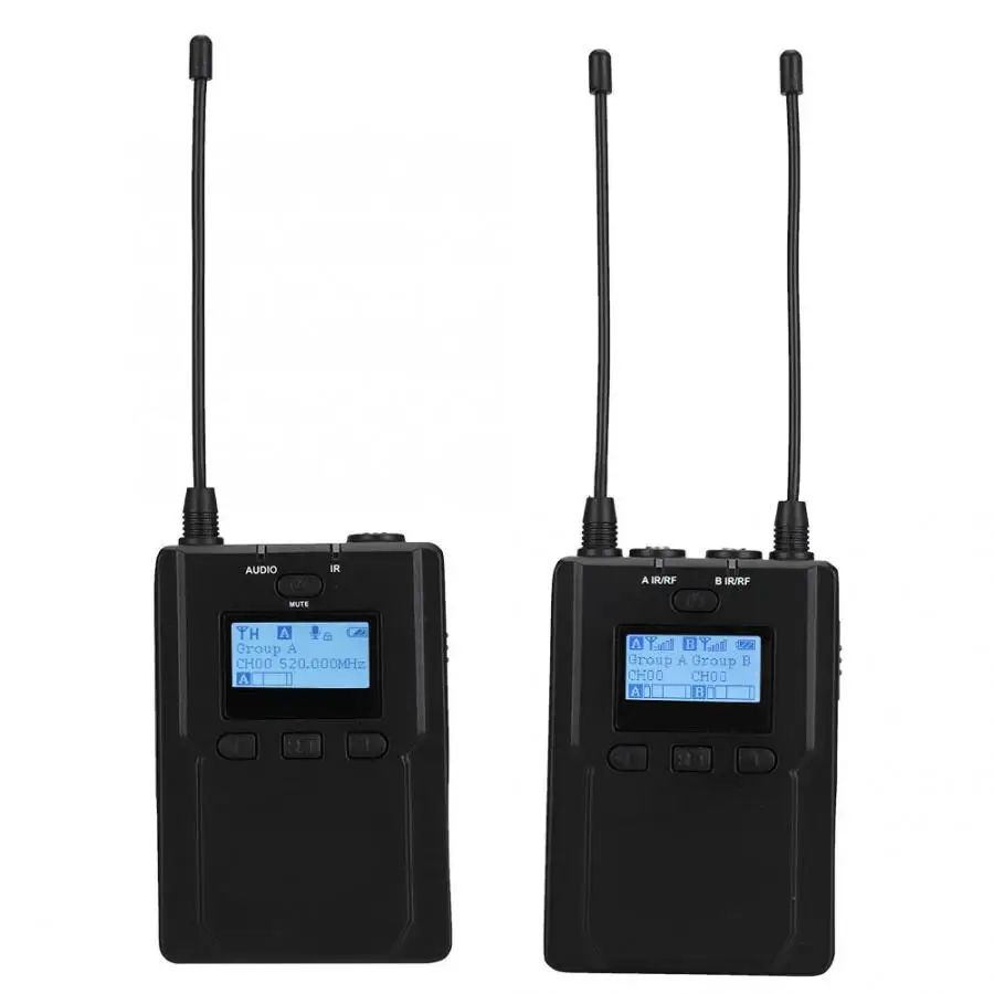 karaoke microphone COMICA CVM-WM200C UHF96 1R1T 120m Wireless Microphone Transmitters Receiver Kit for DSLR studio microphone