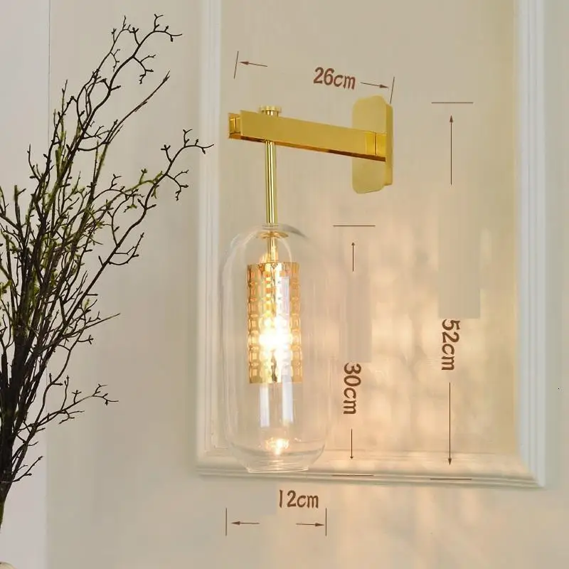 Avec Miroir Tete горит Deco Lampara De Pared интерьер для дома Wandlamp кристалл аппликация Murale светильник Настенный светильник для спальни
