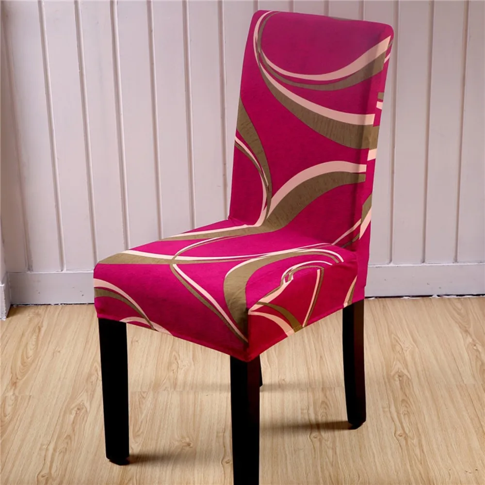 1 Стрейч обеденный протектор сиденья Slipcover с цветочным принтом стрейч чехлы для стульев для гостиницы банкета домашний декор патио мебель - Цвет: 1