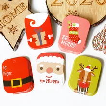 48/50 шт в наборе, Санта Клаус Бумага закладки Счастливого Рождества Крафт бумажная бирка для подарка на Рождество вечерние украшения Упаковочные этикетки бирки