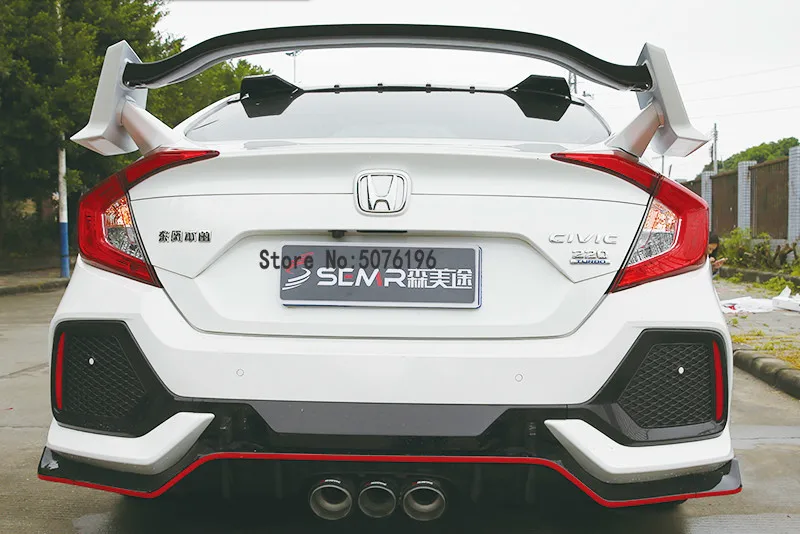 Подходит для Honda Civic 10 ABS удар TYPE-R стиль задний спойлер заднего крыла