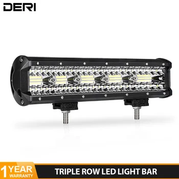 

15 INCH Tri-Row LED Light Bar 300W 6000K white Combo lights beam work light barre led 4x4 for Jeep Car 4WD SUV Off Road 12V 24V