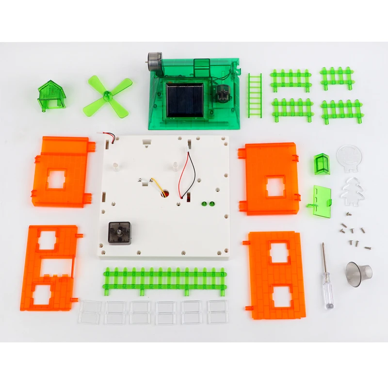 Diy Забавные Обучающие в собранном виде миниатюрные солнечные музыкальный дом зеленая энергия экспериментов модель здания комплект для малышей набор юного ученого