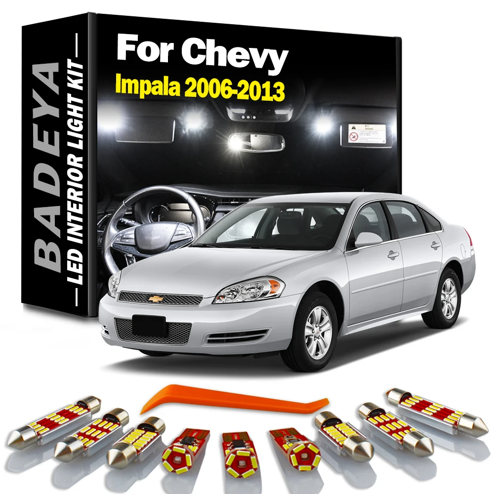 thumbnail image 2 of 11-Piece ULTRA Blue Interior LED Light Kit For 2000-2007 Chevy Monte Carlo - Dome, Map, Trunk, License Plate Lights 2 of 13