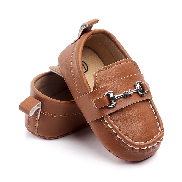 Новорожденных обувь для мальчика модная мягкая подошва детская кожаная обувь повседневная обувь для новорожденного для мальчиков мокасины для самых маленьких