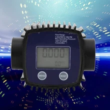 Débitmètre électronique numérique, pour Turbine, liquide, eau, carburant, huile, affichage LCD