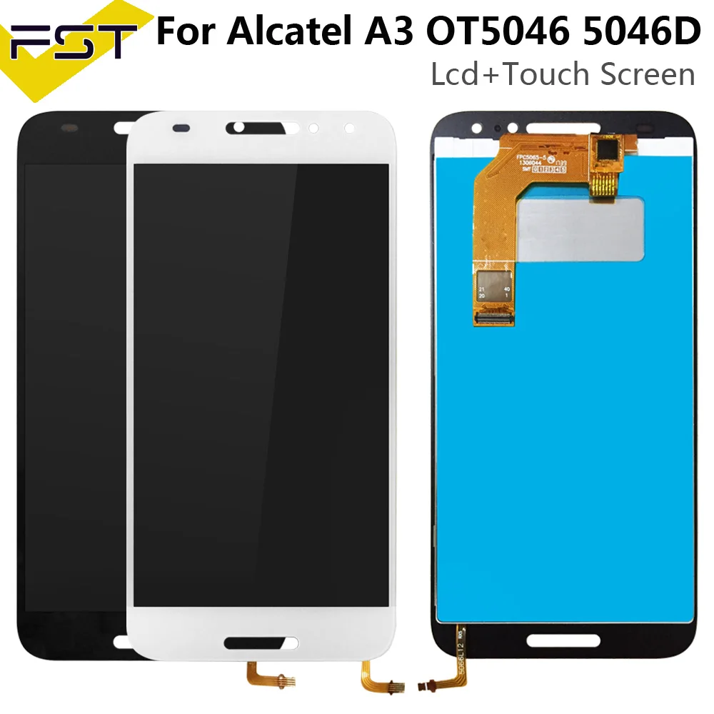 ЖК дисплей 5 0 дюйма для Alcatel A3 и сенсорный экран дюймов в сборе запасная часть OT 5046
