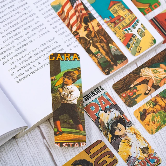 28pcs Retro Painting Paper Bookmarks for Books Accessories Unique Book  Marker Reading Gift Office School F6048 - AliExpress