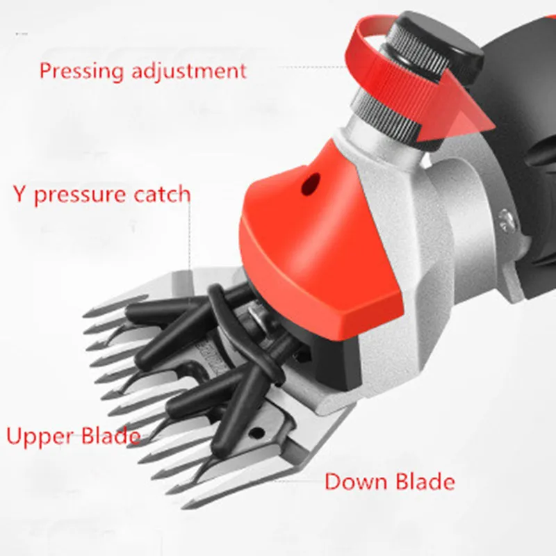 850 Вт 220 В 6 скоростей электрическая машинка для стрижки овец, коз, машинка для стрижки фермерские ножницы, резак шерсти