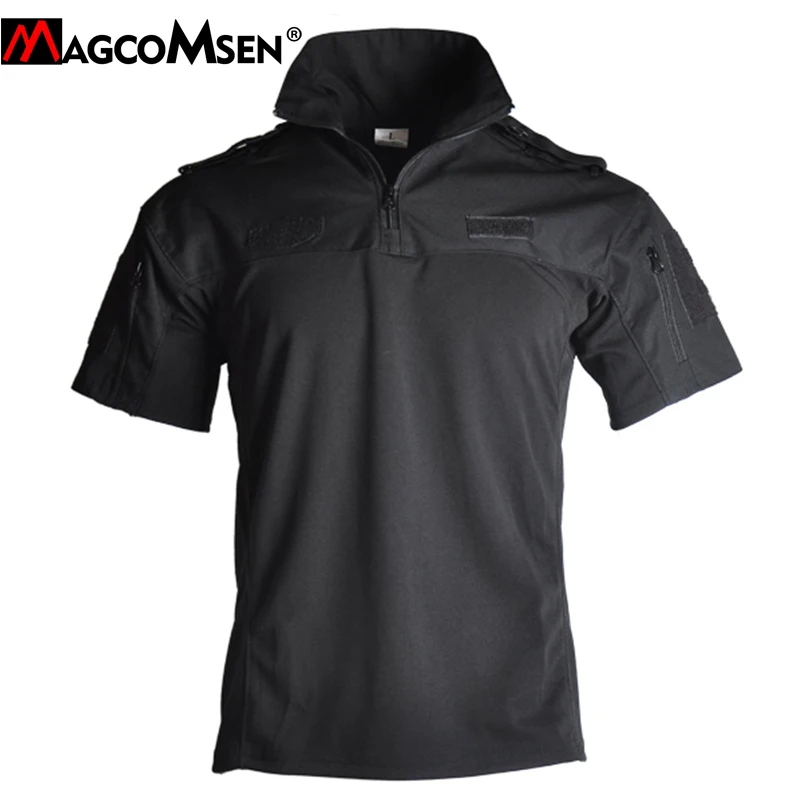 Мужская тактическая футболка MAGCOMSEN камуфляжная хлопковая с коротким рукавом в