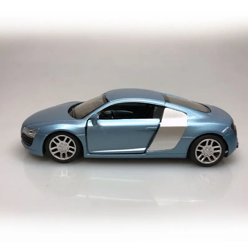 10 шт./лот NEWRAY 1/32 масштабная модель автомобиля игрушки AUDI R8 литье под давлением Металл 14 см длина модель автомобиля игрушка
