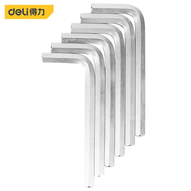 

Deli L-Shape Wrench Metric Allen Hexagon Keys Set Long Arm Hex Key Wrench 8mm Chromium-Vanadium Steel Matte Home Repair Tools