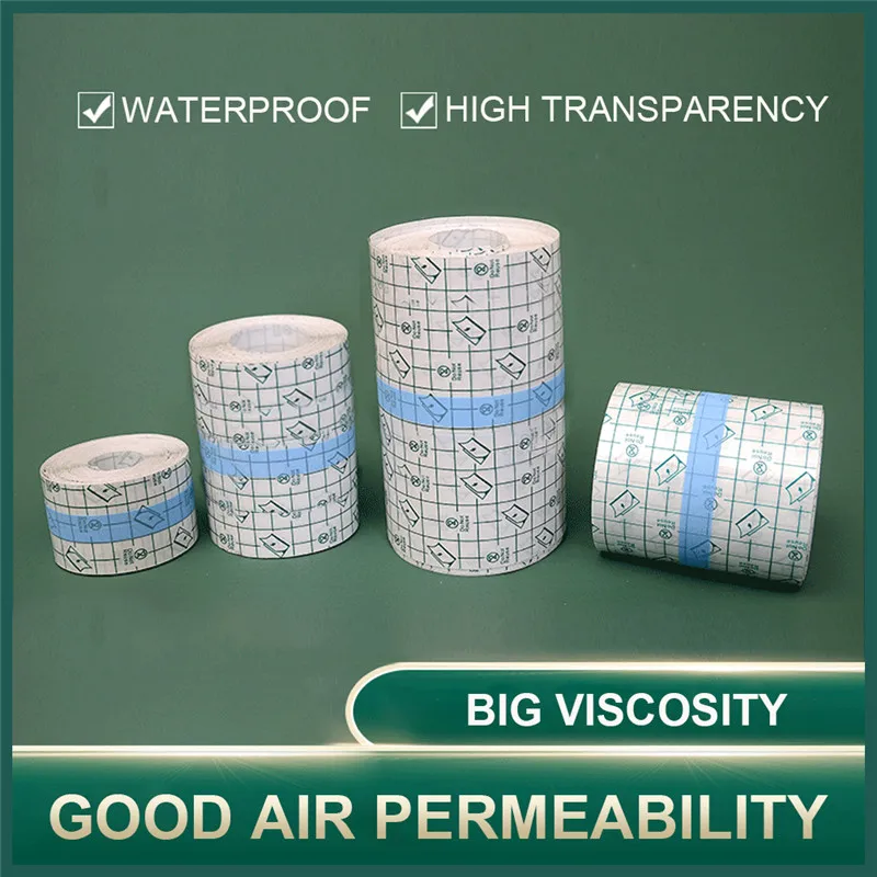 Reducido Película de tatuaje impermeable para después del cuidado, 10m, vendajes adhesivos curativos para la piel, accesorios de reparación de tatuaje, suministro de tatuaje RLwqe6p8eVE