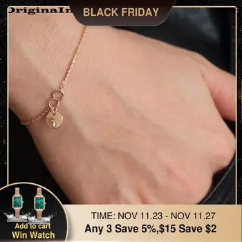 

925 Silver Coins Letter Bracelet Vintage Indian Gold Jewelry Handmade Infinity Party Gift Bridesmaid Boho Bangles For Women