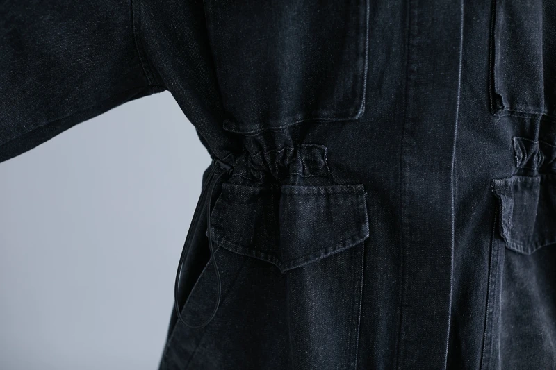 Oladivi/большие размеры, женские джинсовые рубашки, модные женские повседневные джинсы, Тренч, весна-осень, кардиган, Женский Топ, туника, пальто
