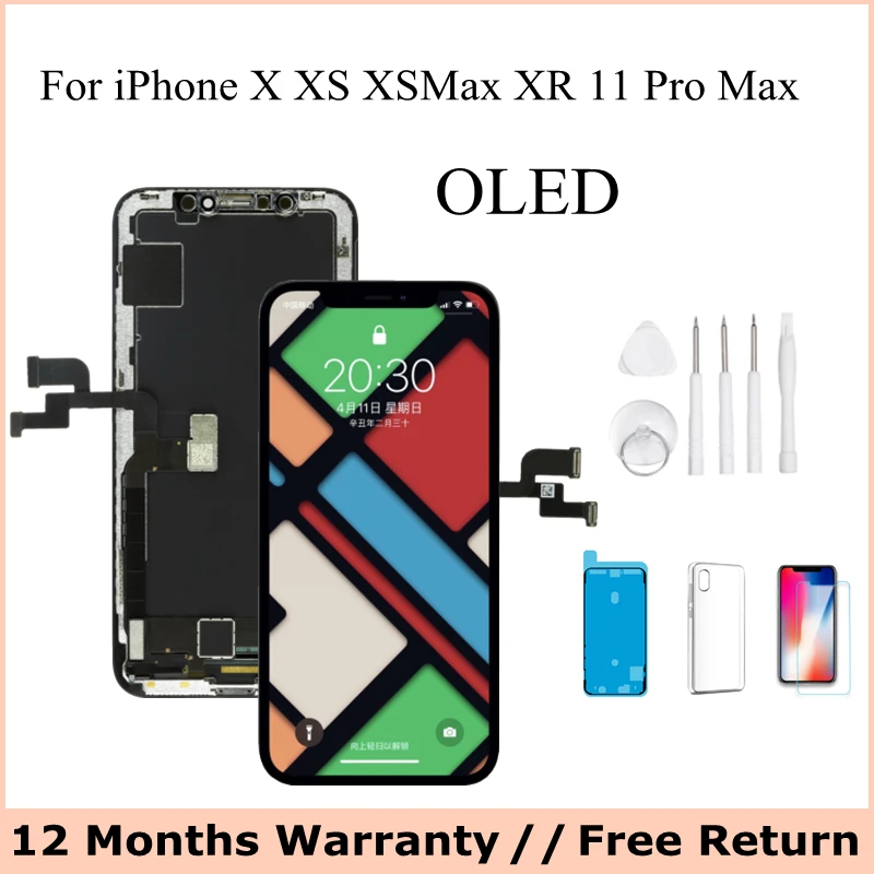 ЖК-дисплей для iPhone X OLED XS сенсорный экран дигитайзер в сборе XR 11 Pro Max ремонт |