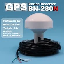 12V морская навигация 4 кабеля: Красный VCC, зеленый RX, белый TX, Черный GND навигация 10 м GNSS M8030-KT gps ГЛОНАСС приемник BN-280N