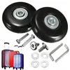 Hot sale 2 Pcs Black 2 Set Luggage Suitcase Replacement Wheels Suitcase Repair OD 50mm Axles Deluxe Black with Screw ► Photo 2/6