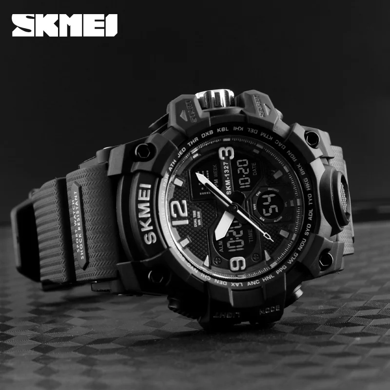 SKMEI цифровые наручные часы мужские спортивные часы Chrono обратного отсчета водонепроницаемый светодиодный военные часы мужские Студенческие часы Relogio Masculino