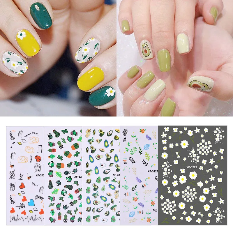 Nail Art Stickers Cute DIY Manicure Decoration Decals Accessories for