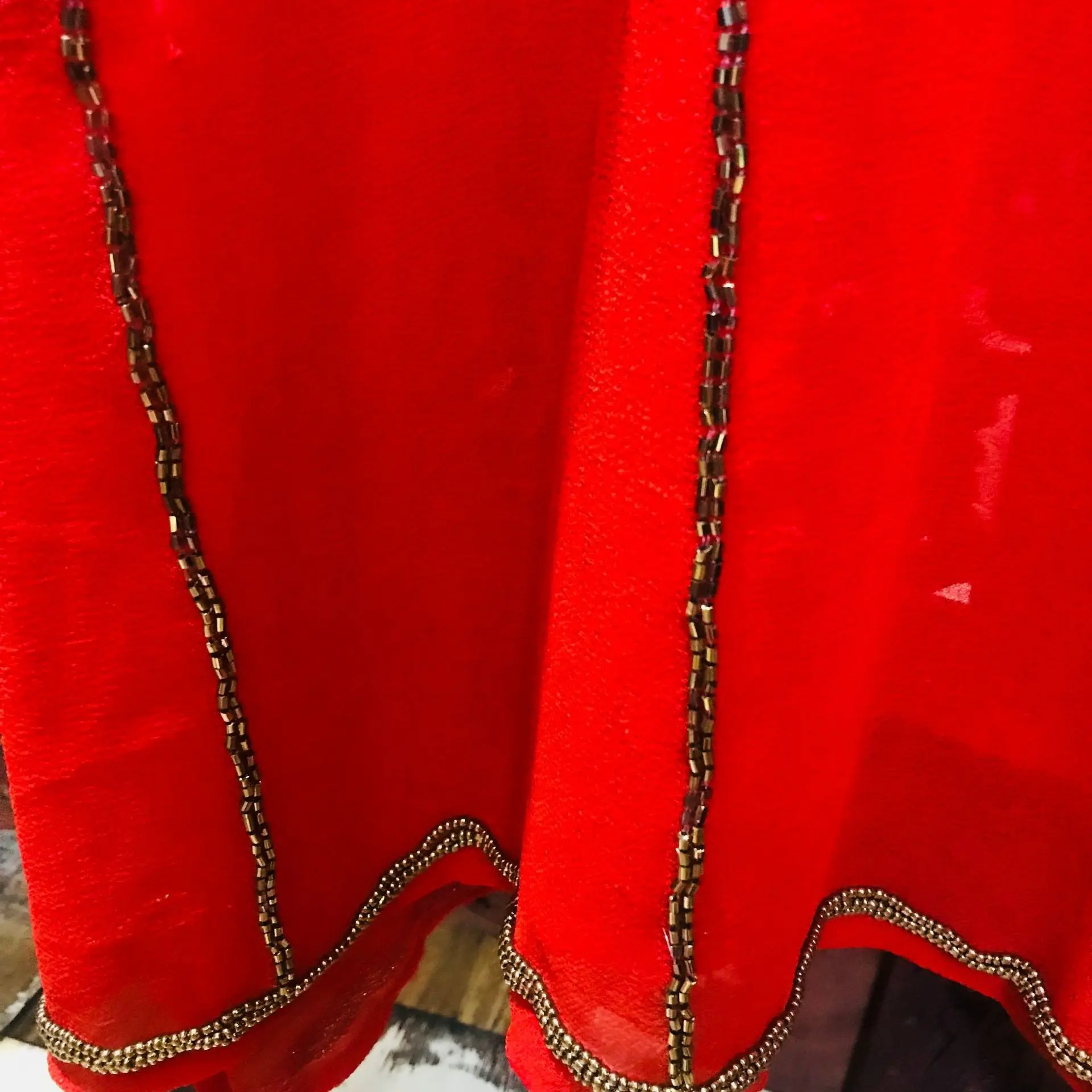 Sarees для женщин в Индии летучая мышь индийское платье пакистан Золотое Красное длинное платье рукав летучая мышь вышитое Блестящим Бисером v-образным вырезом шифоновое платье женское