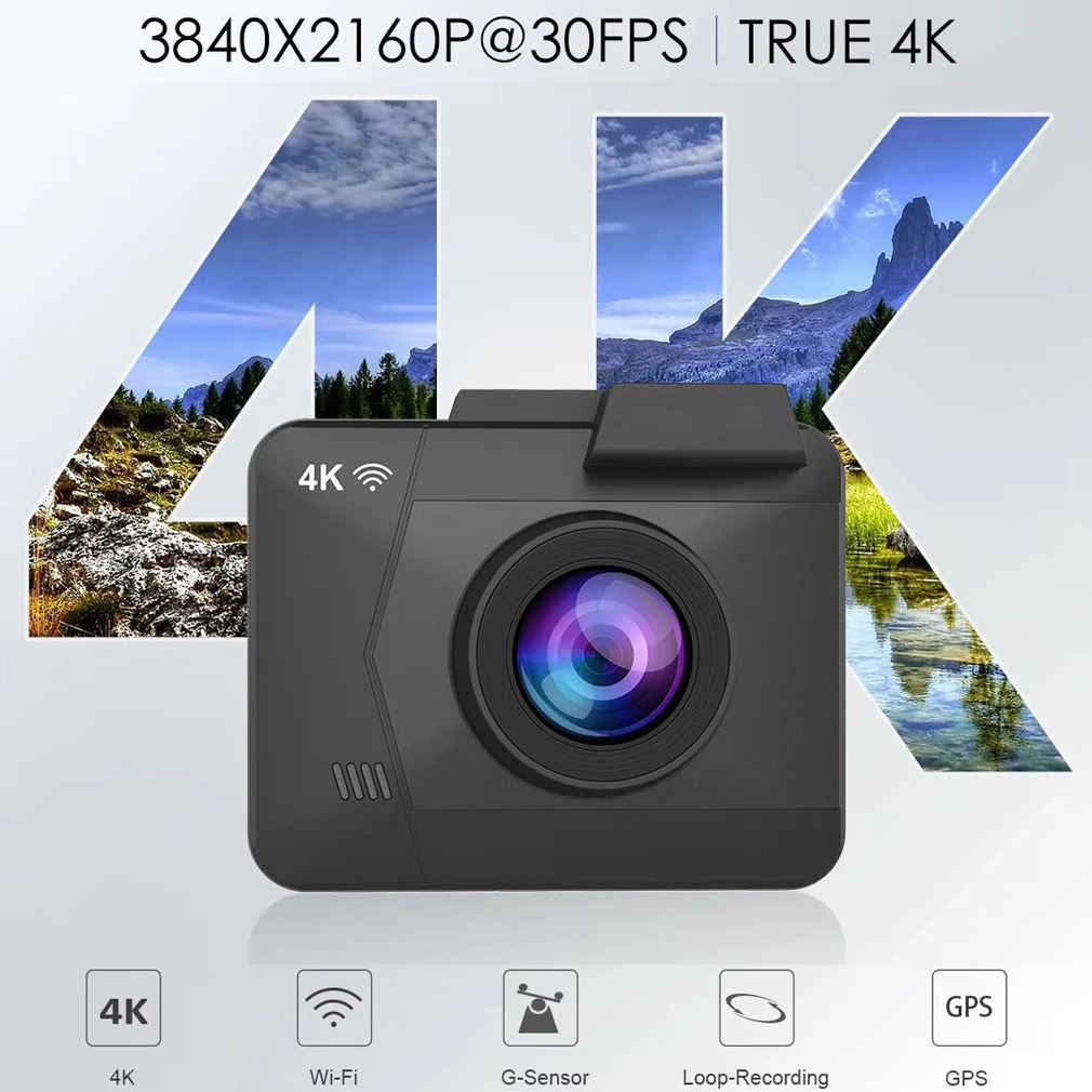 Maiyue star Full HD 1080P Автомобильный видеорегистратор True 4K 3840*2160p 30fps камера встроенный WIFI