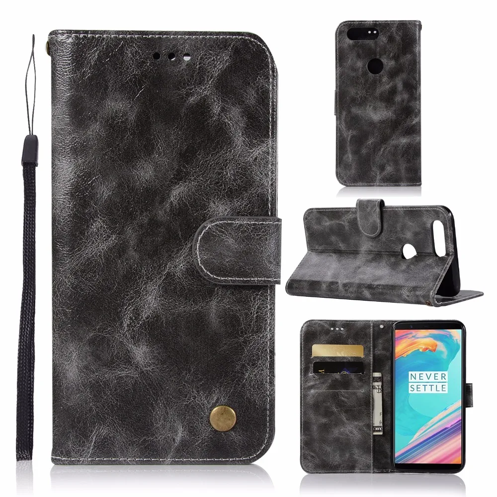 10pcs/lot Handset Retro Style Flip Wallet PU Leather Phone Case Cover For One Plus 5T 6 6T 7 Pro Oneplus 6 Oneplus 7Pro 7 6 T 5