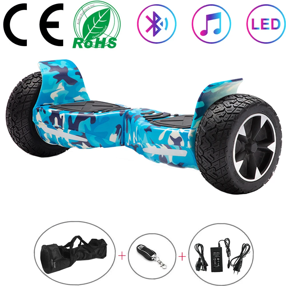 

Hoverboard 8.5 Off-road Bluetooth Self Balancing Scooters Blue All-terrain Electric Scooters Two Wheels Balance Skateboard Kids
