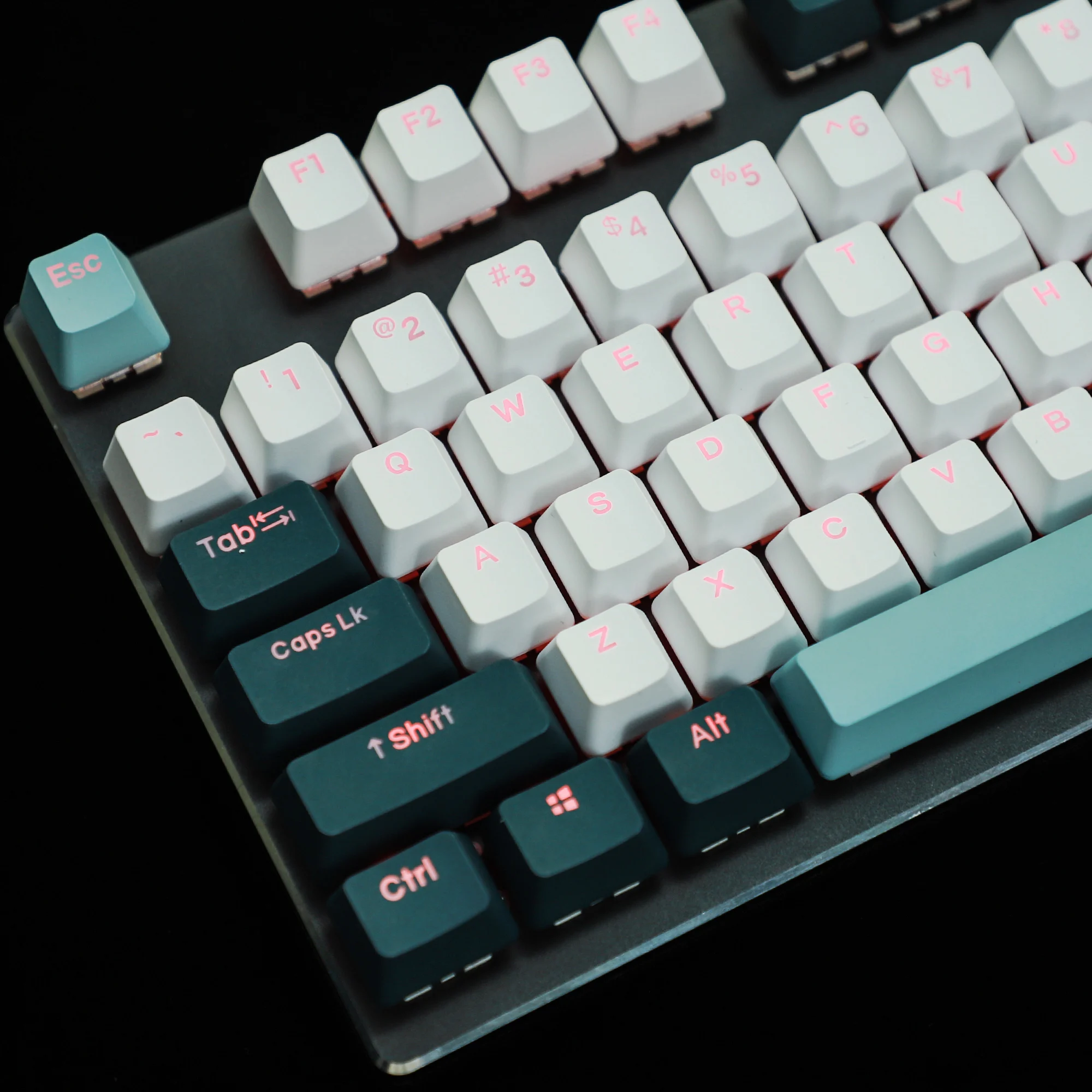 Ymdk-double Shot Botânico Leite Capa Backlit Keycaps108 122 Pbt Oem Profile Keycap para mx Switches Teclado Mecânico