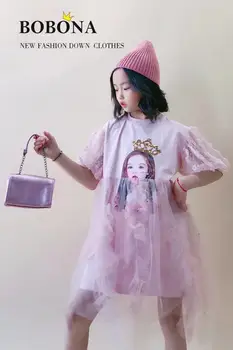 

Children's clothing 2020 summer new children's dress little girl princess skirt mesh skirt crown dress